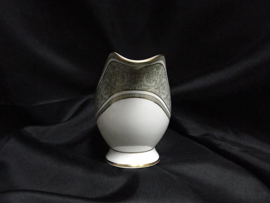 Royal Doulton English Renaissance, Green Scrolls: Gravy Boat w/ Separate Plate