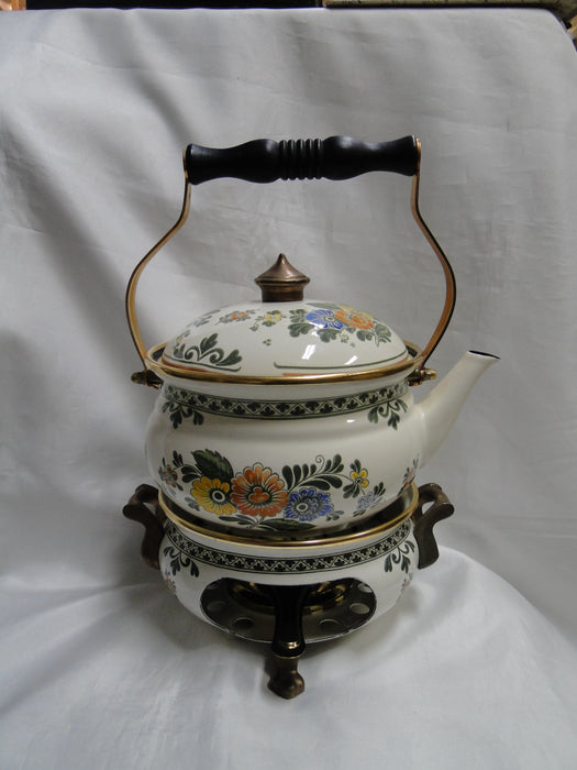 Villeroy & Boch Alt Amsterdam, Florals: Metal Warmer Stand for Kettle /Casserole