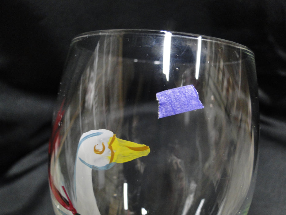 Block 12 Days of Christmas: "7 Swans" Water or Wine Goblet, 9 1/8"