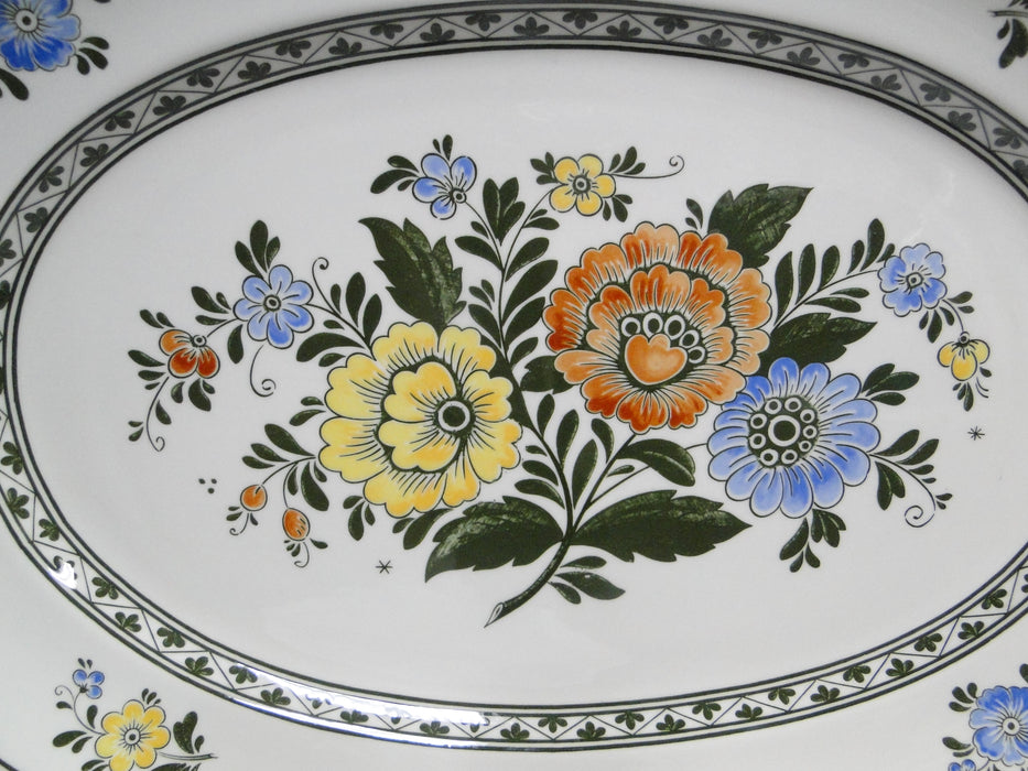 Villeroy & Boch Alt Amsterdam, Florals: Oval Serving Platter (s), 17 1/8"