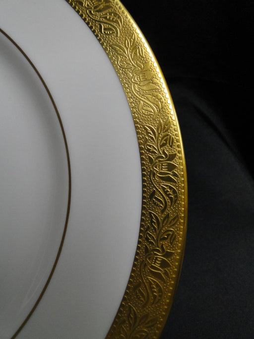 Wedgwood Ascot: White, Gold Encrusted: Dinner Plate (s), 10 3/4"