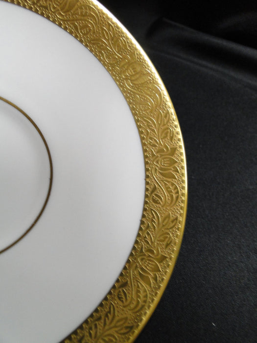 Wedgwood Ascot: White, Gold Encrusted: Cup & Saucer Set (s), 2 1/4" Tall