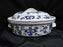 Blue Danube, Blue Onion: Oval Casserole & Lid, 9 1/2" x 7" x 4 3/4", 1.5 Quart