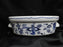 Blue Danube, Blue Onion: Oval Casserole & Lid, 9 1/2" x 7" x 4 3/4", 1.5 Quart