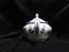 Villeroy & Boch Phoenix Blau, Birds & Florals: Mini Sugar Bowl & Lid, 3" Tall