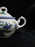 Villeroy & Boch Phoenix Blau, Birds & Florals: Mini Sugar Bowl & Lid, 3" Tall