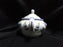 Villeroy & Boch Phoenix Blau, Birds & Florals: Mini Sugar Bowl & Lid, 3" Tall