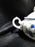 Villeroy & Boch Phoenix Blau, Birds & Florals: Mini Sugar Bowl & Lid, 3" Tall