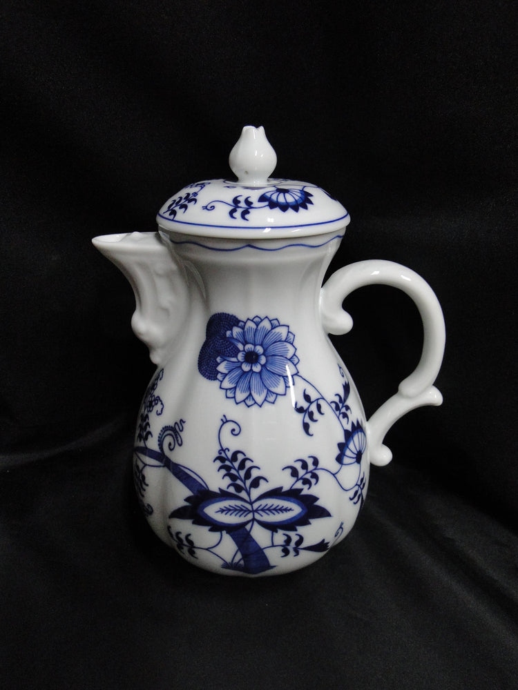 Blue Danube, Blue Onion: Coffee Pot w/ Lid, 8 1/2" Tall