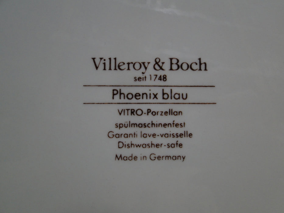 Villeroy & Boch Phoenix Blau, Birds & Florals: Dinner Plate, 10 1/2", As Is