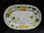 Villeroy & Boch Geranium, Yellow & Green, No Rib: Oval Serving Platter, 15 5/8"