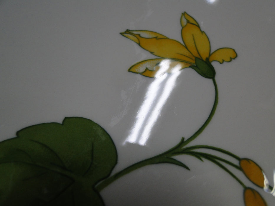 Villeroy & Boch Geranium, Yellow & Green, No Rib: Oval Serving Platter, 15 5/8"