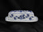 Blue Danube, Blue Onion: 1/4 lb Butter Dish & Lid, 7 3/4" x 3 7/8"