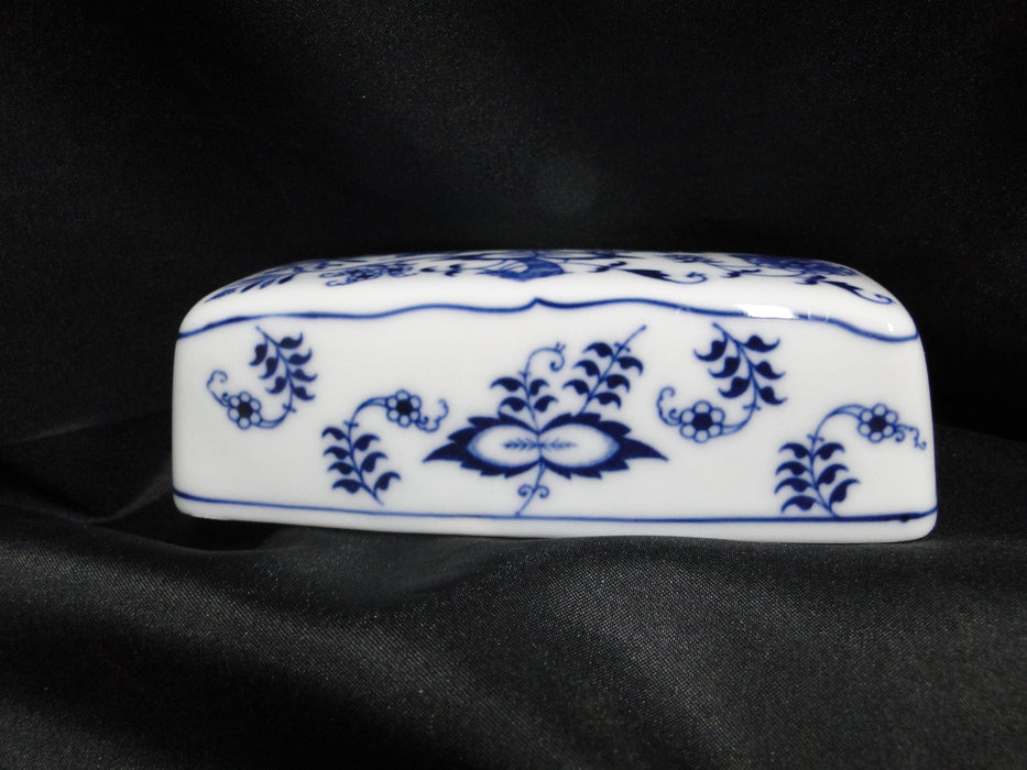 Blue Danube, Blue Onion: 1/4 lb Butter Dish & Lid, 7 3/4" x 3 7/8"