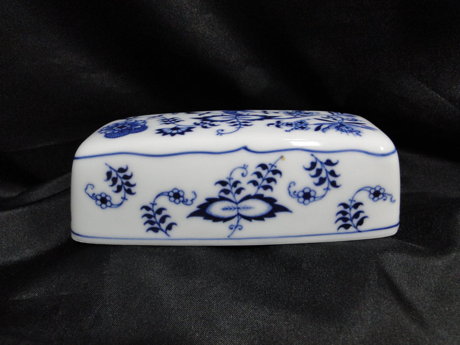 Blue Danube, Blue Onion: 1/4 lb Butter Dish & Lid, 7 3/4" x 3 7/8"