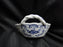 Blue Danube, Blue Onion: Pierced Basket w/ Handles, 7 3/4" x 4 7/8" x 1 1/2"