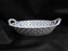 Blue Danube, Blue Onion: Pierced Basket w/ Handles, 7 3/4" x 4 7/8" x 1 1/2"