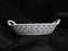 Blue Danube, Blue Onion: Pierced Basket w/ Handles, 7 3/4" x 4 7/8" x 1 1/2"