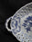 Blue Danube, Blue Onion: Pierced Basket w/ Handles, 7 3/4" x 4 7/8" x 1 1/2"