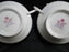 Royal Albert Petit Point, Floral Embroidery: Cream Soup Bowl & Saucer Set