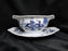 Blue Danube, Blue Onion: Round Gravy Boat w/Attached Underplate, 8 1/2"