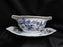 Blue Danube, Blue Onion: Round Gravy Boat w/Attached Underplate, 8 1/2"