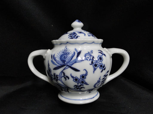 Blue Danube, Blue Onion: Sugar Bowl & Lid, 4 3/4" Tall