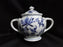 Blue Danube, Blue Onion: Sugar Bowl & Lid, 4 3/4" Tall