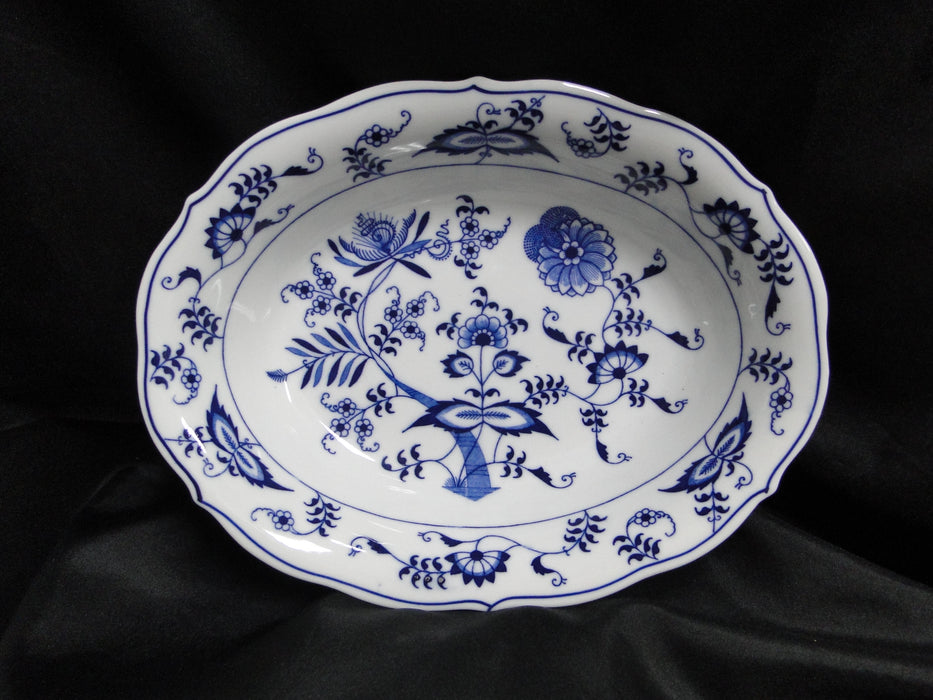 Blue Danube, Blue Onion: Oval Serving Bowl, 10" x 7 3/4" x 2" Tall