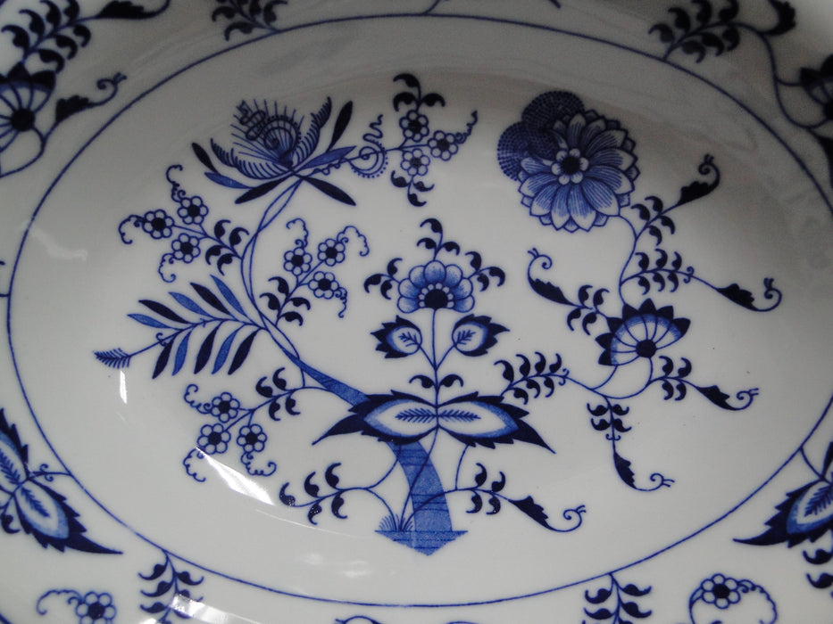 Blue Danube, Blue Onion: Oval Serving Bowl, 10" x 7 3/4" x 2" Tall