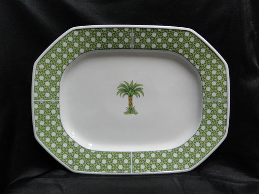 Villeroy & Boch Caribic, Green Palm Tree: Serving Platter, 15"