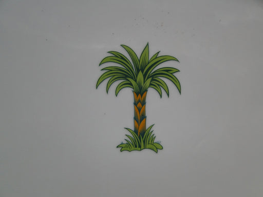 Villeroy & Boch Caribic, Green Palm Tree: Serving Platter, 15"