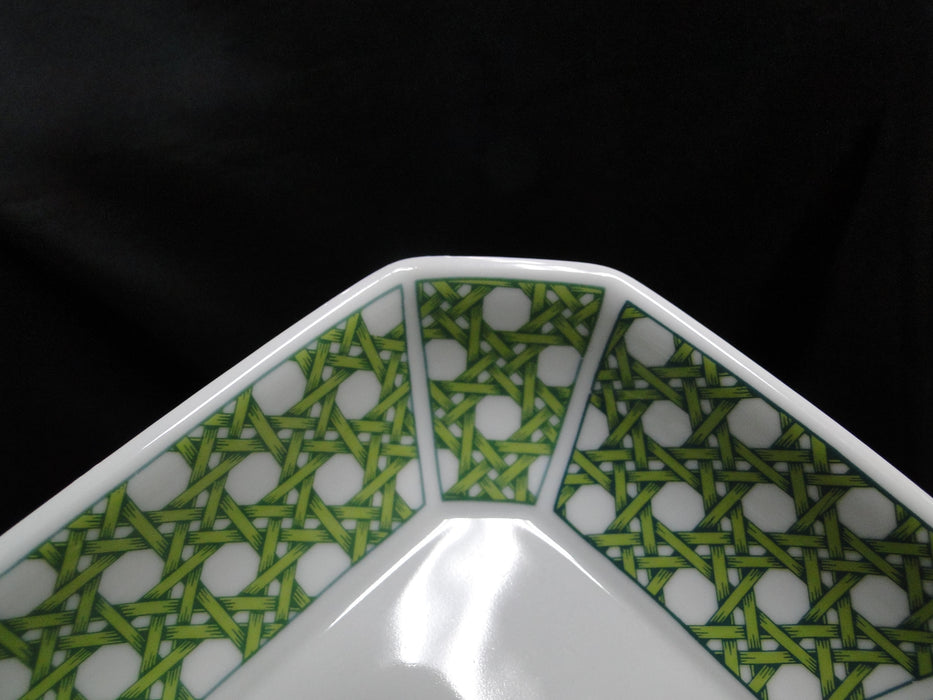 Villeroy & Boch Caribic, Green Palm Tree: Relish, 8" x 5 3/4" x 1.5" Tall