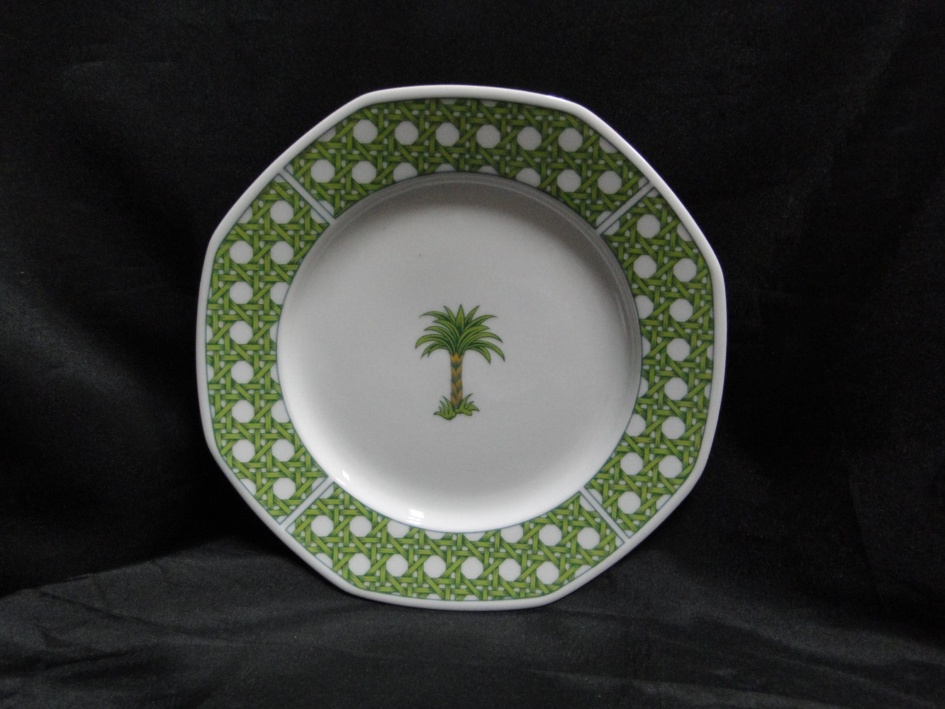 Villeroy & Boch Caribic, Green Palm Tree: Salad Plate (s), 8"