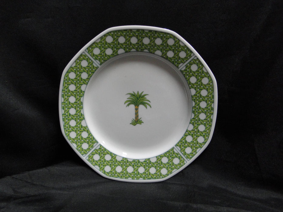 Villeroy & Boch Caribic, Green Palm Tree: Salad Plate (s), 8"