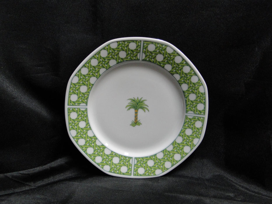 Villeroy & Boch Caribic, Green Palm Tree: Bread Plate (s), 6 3/4"