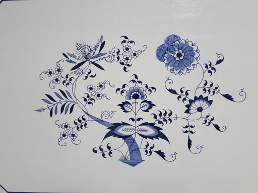 Blue Danube, Blue Onion: Lacquerware Rectangular Tray, 19 1/2" x 13 3/4"