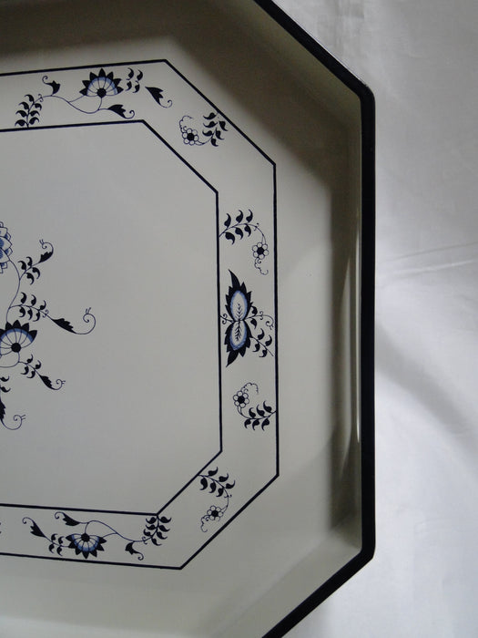 Blue Danube, Blue Onion: Lacquerware Rectangular Tray, 19 1/2" x 13 3/4"