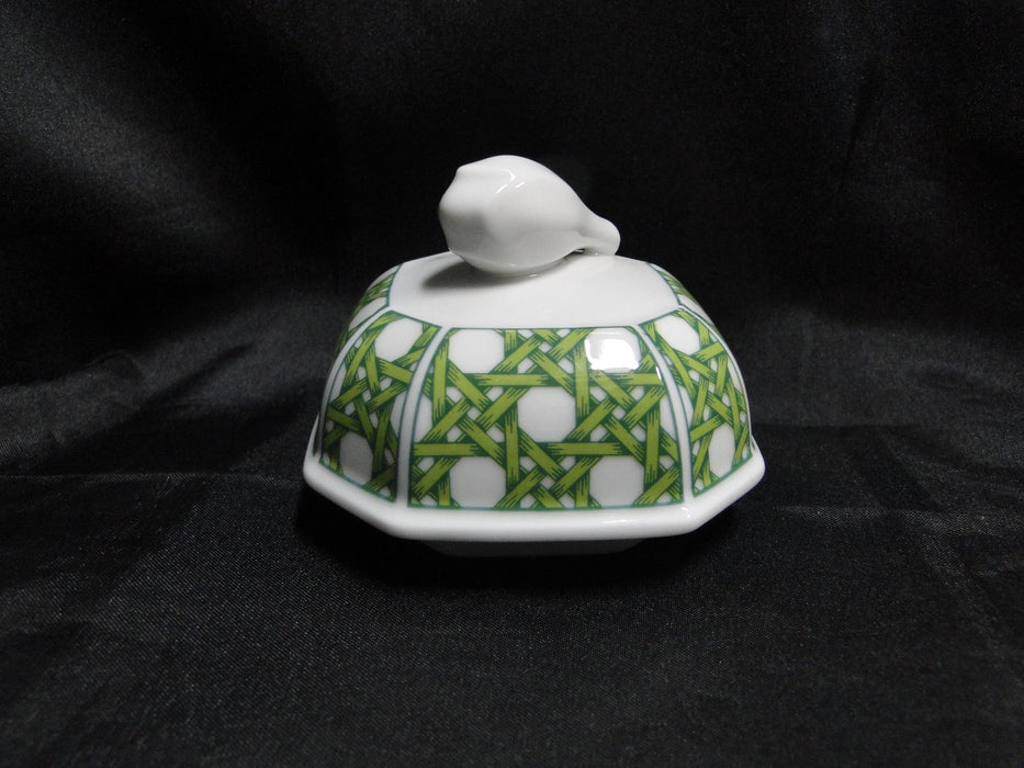 Villeroy & Boch Caribic, Green Palm Tree: Coffee Pot & Lid, 9" Tall