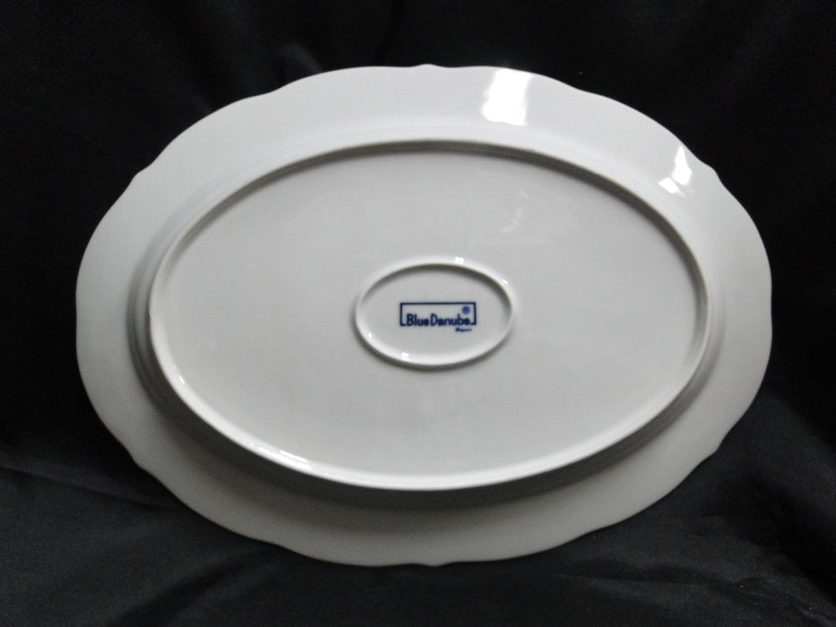 Blue Danube, Blue Onion: Oval Serving Platter, 13 7/8" x 10"