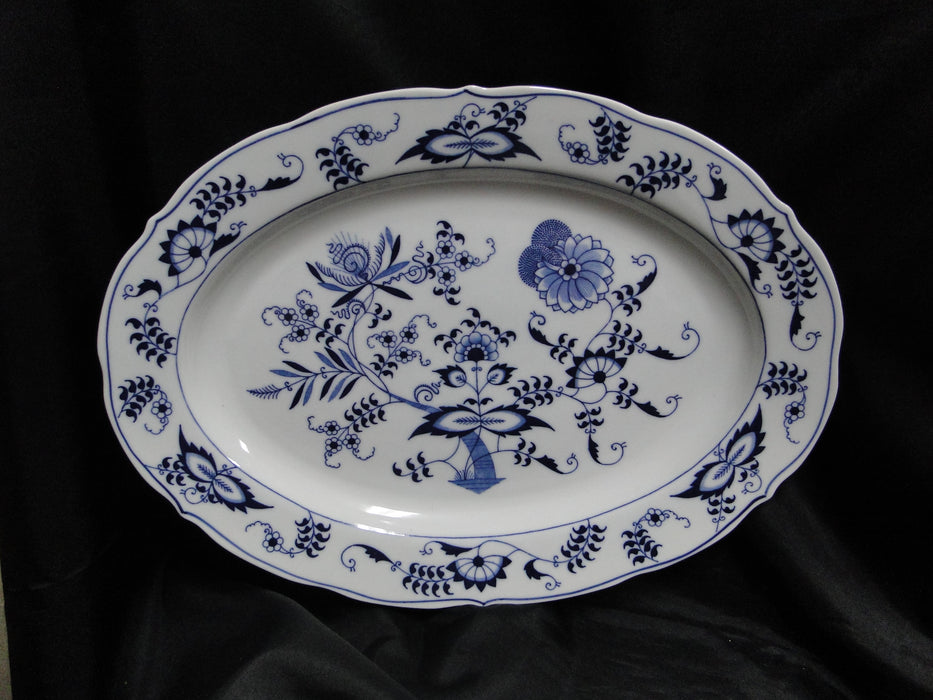 Blue Danube, Blue Onion: Oval Serving Platter, 15 3/4" x 11 1/4"