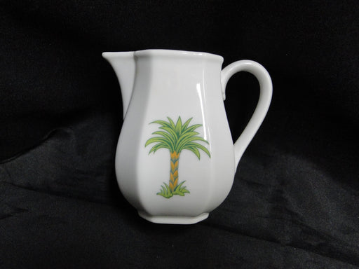 Villeroy & Boch Caribic, Green Palm Tree: Creamer / Cream Pitcher, 4" Tall