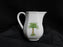 Villeroy & Boch Caribic, Green Palm Tree: Creamer / Cream Pitcher, 4" Tall