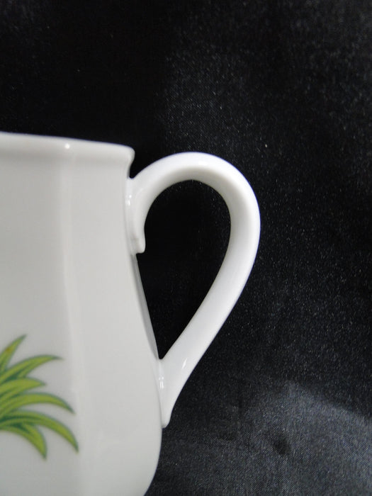 Villeroy & Boch Caribic, Green Palm Tree: Creamer / Cream Pitcher, 4" Tall