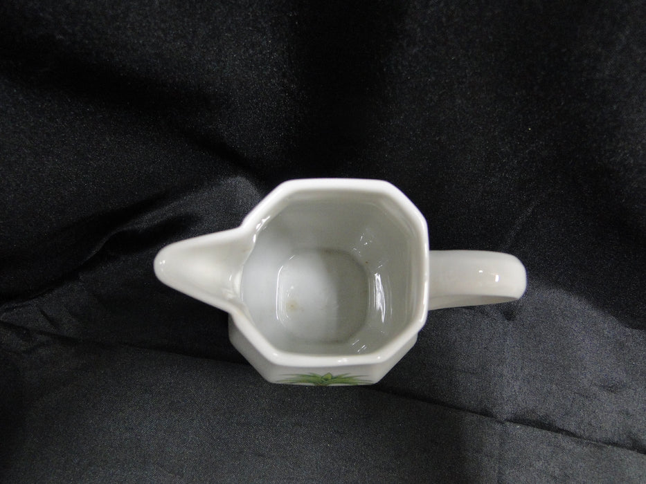 Villeroy & Boch Caribic, Green Palm Tree: Creamer / Cream Pitcher, 4" Tall