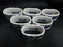 Blue Danube, Blue Onion: Set of Six Napkin Rings, 2 1/4" x 1 1/8" x 1 1/8" Tall