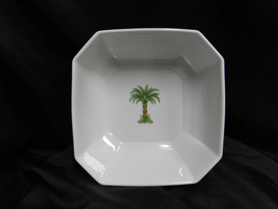 Villeroy & Boch Caribic, Green Palm Tree: Serving Bowl, 8" x 3" Tall