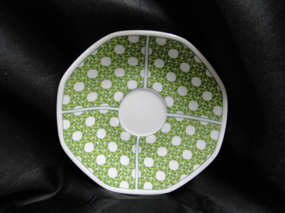 Villeroy & Boch Caribic, Green Palm Tree: Cup & Saucer Set (s), 2 1/8"