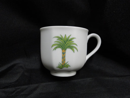 Villeroy & Boch Caribic, Green Palm Tree: Cup & Saucer Set (s), 2 3/4"