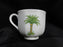 Villeroy & Boch Caribic, Green Palm Tree: Cup & Saucer Set (s), 2 3/4"